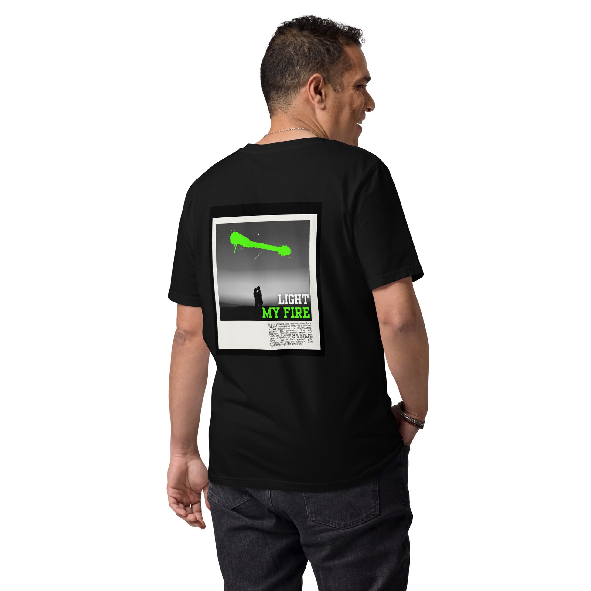 Unisex organic cotton t-shirt - LIGHT MY FIRE - KarthagoFunk