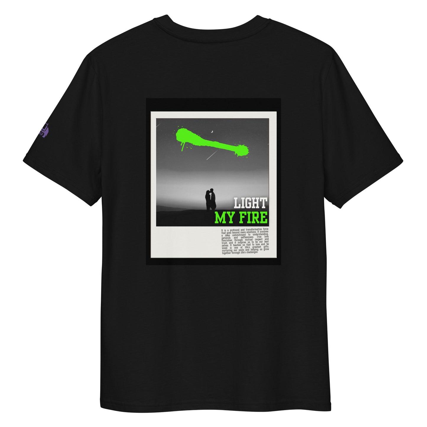 Unisex organic cotton t-shirt - LIGHT MY FIRE - KarthagoFunk