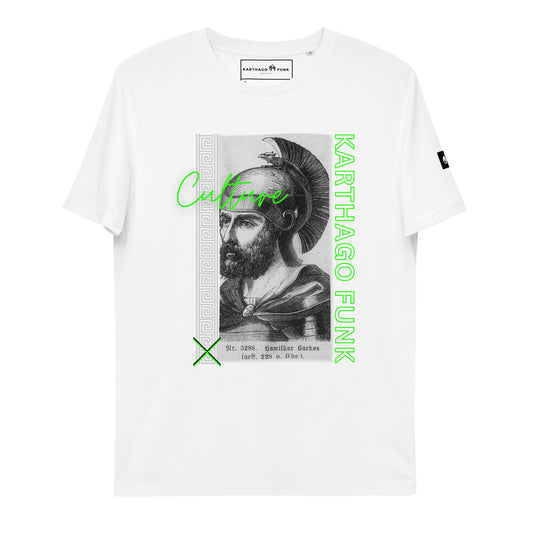 Unisex organic cotton Karthago-Funk T-shirt (Hannibal culture) حنبعل